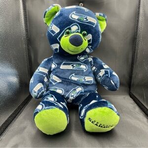 Build A Bear Seattle Seahawks NFL Bear Plush Stuffed Animal 17” -  heartbeat